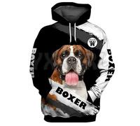 keepmore Life is Great But My Boxer Sweat à Capuche imprimé en 3D Pull-Over Unisexe Sweat à Capuche à Motif de Chien Survêtement décontracté
