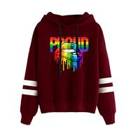 keepmore Sweat à Capuche à Manches Longues décontracté Unisexe LGBT Gay Fierté Arc en Ciel des Pulls lesbiens Sweat Love is Love Pride Month