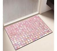 keepmore Tapis de Sol en Boue de diatomées à Impression 3D en Verre coloré pour Salle de Bain Absorbant l'eau antidérapant séchage Rapide Tapis de Douche