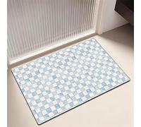 keepmore Tapis de Sol en Boue de diatomées à Impression 3D en Verre coloré pour Salle de Bain Absorbant l'eau antidérapant séchage Rapide Tapis de Douche