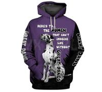 keepmore That Can't Imagine Life Witnout Malteses Sweats à Capuche imprimés en 3D Pull-Over Unisexe Sweat à Capuche drôle pour Chien Casual Street Tracksuit