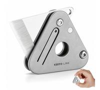 KEEPO LINK Couteau de poche compact pour hommes, couteau EDC en titane | Cutter, Multitool porte-clés pour usage quotidien, camping, randonnée et activités extérieures