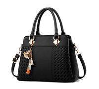 KEEPOP Sac à main en cuir synthétique pour femme - Noir - Noir , Taille unique