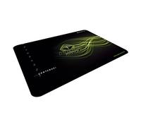 Tapis de souris Keep Out R4 - Noir, vert - Base en caoutchouc - Surface de tissu ultra-lisse