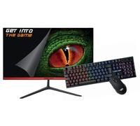 KeepOut XGM22KITV2 écran plat de PC 54,6 cm (21.5 ) 1920 x 1080 pixels Full HD LED Noir, Rouge