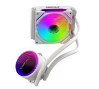KeepOut XWC-120W système de refroidissement d'ordinateur Boitier PC Refroidisseur de liquide tout-en-un 12 cm Blanc