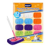 KEEPOW 12 Chiffons Réutilisables Compatibles avec Swiffer Sweeper Mop