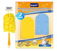 KEEPOW 2 Recharges Améliorées pour Swiffer Plumeau Poussière - Lavables