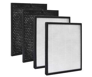KEEPOW 2 set HEPA Filtres de Remplacement pour LEVOIT LV-PUR131 et LV-PUR131S, 3-en-1 Pré-Filtre pour Purificateur d'Air, Filtres LV-PUR131-RF à Charbon Actif