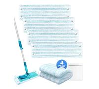 Keepow 4 Housses de Rechange pour Leifheit Clean Twist XL/Combi XL | Réutilisable, Microfibre, Lavable, Nettoyage Profond, pour Tous Sols, Montage Facile, 4 Pièces