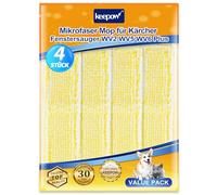 KEEPOW 4 Pcs WV Bonnettes Microfibre Accessoire pour Kärcher Nettoyeur