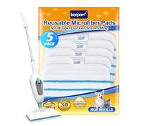 KEEPOW 5 Lingettes pour Black et Decker Balais Vapeur, Compatible avec Black et Decker Steam Mop FSM1630S/FSMP20
