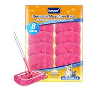 KEEPOW 8 Chiffons Réutilisables Compatibles avec Swiffer Sweeper Mop