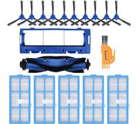 KEEPOW Kit Accessoires de Rechange pour Kyvol E31 E30 et E20, Accessoires Cybovac Robot Aspirateur avec Filtres HEPA Éponge/Brosses/Brosses Principales/Protège- Brosse et Brosse de Nettoyage