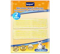 KEEPOW Lot de 2 Serpillères en Microfibre pour Aspirateur de Fenêtre