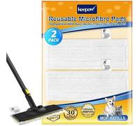 KEEPOW Lot de 2 tampons de rechange réutilisables pour nettoyeur vapeur Karcher SC2, SC3, SC4, SC5, compatibles avec Karcher