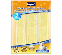 KEEPOW Lot de 3 pièces pour nettoyage des fenêtres ultra efficace pour Kärcher WV2, WV5, WV6 Plus, pour une expérience de nettoyage intérieure propre, numéro d'article 2.633-130.0
