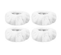 KEEPOW Lot de 4 Petits Bonnets en Microfibre pour Nettoyeur Vapeur - Housses Réutilisables pour Nettoyage Précis des Surfaces