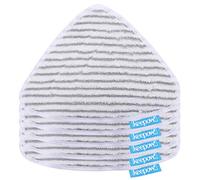 KEEPOW Lot de 5 housses de rechange pour nettoyeur vapeur Vileda Steam Plus, en microfibre rayée blanc/gris, compatibles avec la serpillère Vileda, lavables et réutilisables