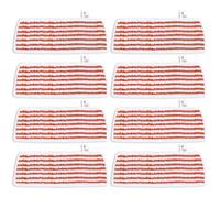 KEEPOW Lot de 8 housses de rechange lavables pour nettoyeur vapeur Vileda Steam Plus XXL - En microfibre pour nettoyeur vapeur Vileda Steam XXL - Avec bandes de nettoyage puissantes