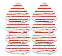 KEEPOW Lot de 8 Housses de Rechange pour Vileda Steam Cleaner Plus | Lavable Et Réutilisable, Lavable Et Réutilisable, Rouges