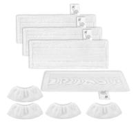 KEEPOW Lot de 8 nettoyeurs en microfibre pour nettoyeur vapeur Kärcher - Compatible avec EasyFix SC 2, SC 3, SC 4, SC 5 (4 buses de sol + 4 buses manuelles)