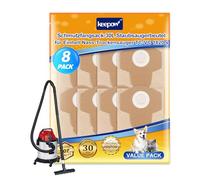 KEEPOW Lot de 8 sacs d'aspirateur de 30 l pour aspirateur sec et humide Einhell TC-VC 1820S 1820 1930, TE-VC 2230