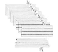 KEEPOW Lot de 8 tampons EasyFix pour nettoyeur vapeur Karcher SC2, SC3, SC4, SC5 (4 gris + 4 blancs), accessoires