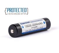 Keeppower 18650 - 2600mAh, batterie Li-Ion 3,7V protégée 69,2x18,5mm