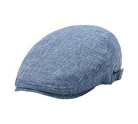 KeepSa Casquette Souples Beret Plate Lin - Reglable Vintage Newsboy Cap Ivy Irish Flat Cabbie Cap visière Printemps-été