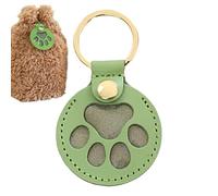 KeepSake des poils d'animaux | Chain de clé en forme de patte de chat | Charm Pendant Souvenir commémoratif pour les amis Famille Portez une cérémonie d'anniversaire à la maison