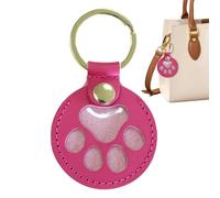 KeepSake des poils d'animaux | Chain de clé en forme de patte de chat | Charm Pendant Souvenir commémoratif pour les amis Famille Portez une cérémonie d'anniversaire à la maison