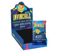 KEEPSAKE Invincible Season 1 Holo Hobby Box : 12 paquets, 4 cartes par paquet, 2 reliques garanties, parallèles holographiques Chase Gold, liste de contrôle de 600 cartes