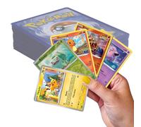 KEEPSEVEN Lot de 50 cartes Pokémon originales en allemand, 5 paillettes garanties, ensemble de cartes personnalisées, compatible avec les cartes Pokémon