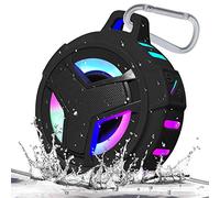 KEEPXYZ Bluetooth Shower Speaker, Waterproof Portable Bluetooth Speakers, TWS IP67 Waterproof Outdoor Speaker Wireless with LED Light, Floating, 2000mAh, Hands-Free for Shower, Pool, Beach, Bike -