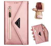 KEEPXYZ Samsung Galaxy S20 FE 5G Wallet Case, Crossbody Neck Strap Lanyard Purse Handbag Shoulder Strap Cover PU Leather Credit ID Card Holder Kickstand Stand Case for Galaxy S20 FE 5G XK Rose Gold