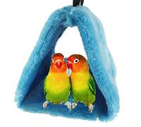 Keersi Hiver Chaud Bird Nest Maison Refuge pour Parrot Perruche Perruche calopsitte Amazones cacatoès canari inséparables Finch Cage Jouet (Couleur aléatoire)