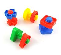Keersi Lot de 4 jouets intelligents à vis pour perroquet, perruche, calopsitte, conure, aras, gris du Gabon, amazon