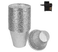 KEESHA Lot de 30 doublures de seau à graisse pour grille BAC608 Traeger Timberline, Ironwood, Woodridge, 16 x 15,2 cm en aluminium jetable pour Pit Boss, Oklahoma Joe's, Rec Tec