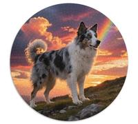 Keeshond 1000 Pièces Casse-tête Animal de Compagnie Chien Puzzle Rond pour Adultes Et Enfants Classiques l'art De La Décoration Moderne Décompression 1000pcs (67.5x67.5cm)