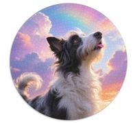 Keeshond 1000 Pièces Puzzle Animal de Compagnie Chien Puzzle Rond pour Adultes Et Enfants Classiques Cadeaux Qualité Supérieure 1000pcs (67.5x67.5cm)