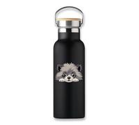 Keeshond Bouteille isotherme Motif chien mignon Dessin animé Chiot Bouteille isotherme Tasse à café