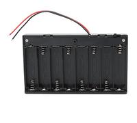 KEESIN AA 12V Support de Batterie Coque Plastique Batterie Boîte de Rangement Avec Interrupteur On/Off et Attaches de Câble de Fermeture(8 Solts* 2 Pièces)