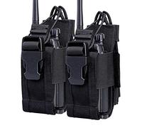 KEESIN Étui de Rangement en Nylon Sac avec Porte-Poche Réglable pour 2 Radio-étui pour Talkie Walkie(2 Paquet)