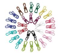 KEESIN Pinces à Linge Multi-Usages Pinces à Linge en Acier Inoxydable Longue Liste Pince De Suspension pour Support Suspendu 30 Pack Couleur Aléatoire