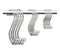 KEESIN S en Forme de Métal Suspendus Crochet en Acier Inoxydable Multifonctions Crochets de Suspension Pour Cuisine Cuillère Pan Salle de Bains Chambre à Coucher Pack De 15 Mixte