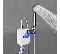 KEESUNG Chauffe-eau électrique instantané 3,5 kW 220 V avec protection contre les fuites - Mini chauffe-eau électrique instantané sans réservoir - Avec pommeau de douche - Pour cuisine, salle de bain,