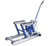 KEESUNG Cric hydraulique pour moto - 680 kg - Réglable en hauteur - Pour quad et moto - Bleu