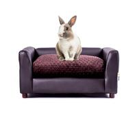 Keet Panier Moelleux Deluxe pour Animal Domestique Chocolat Taille S