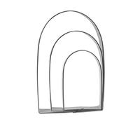 Keewah Lot de 3 Emporte-pièces en Forme d'Arche en Acier Inoxydable 32 cm, 25 cm, 7,6 cm